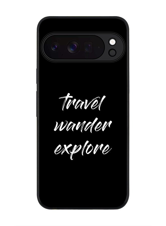For Google Pixel 10 Pro XL Case,Slim fit Camera Protection, Shockproof Thin Phone cover  - Travel Wander Explore